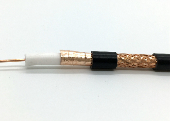 RG59U 75 Ohm Coaxial Cable 3.7Foam PE Golden Color Foil Customized Color