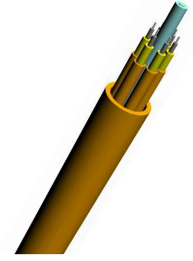 BOC Indoor Simplex Fiber Optic Cable , Breakout Fiber Optic Cable Multi Purpose