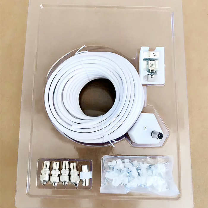 RG6U 9.5TV Female to Male Coaxial Patch Cord For Set Top Box Satellite