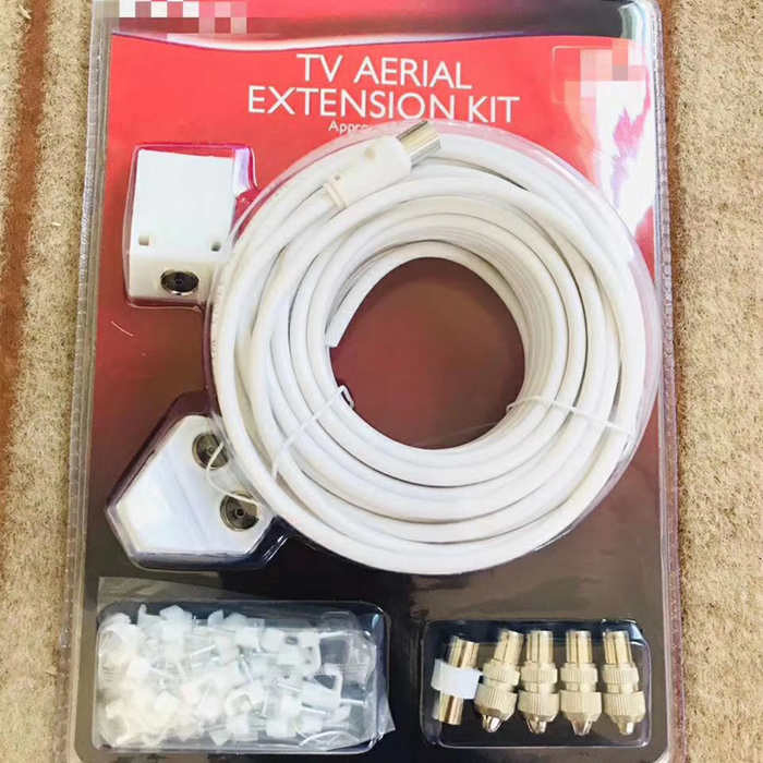 RG6U 9.5TV Female to Male Coaxial Patch Cord For Set Top Box Satellite