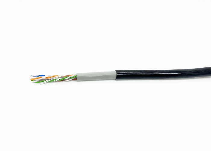 Outdoor UTP Bulk CAT5E Cable 4 Pair Twisted Pass Fluke Test double Sheath PVC+PE